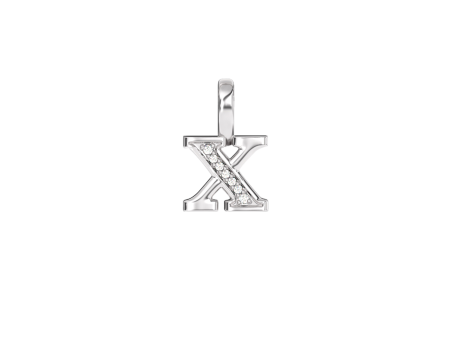 X  Charm with Accent Diamonds Fashion