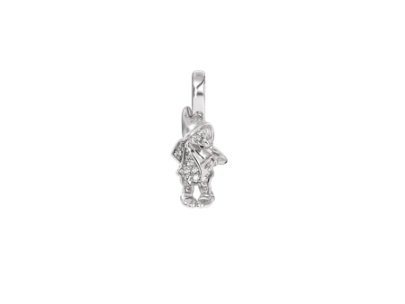 Bashful Dwarf Charm with Accent Diamonds For Sale