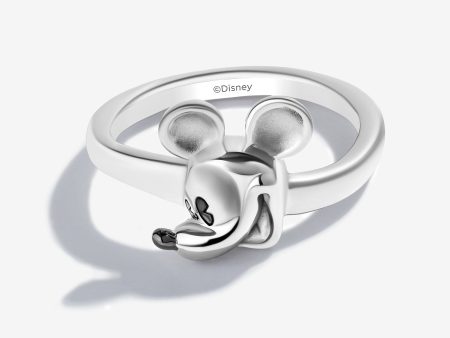 Mickey Mouse Ring, Sterling Silver For Sale