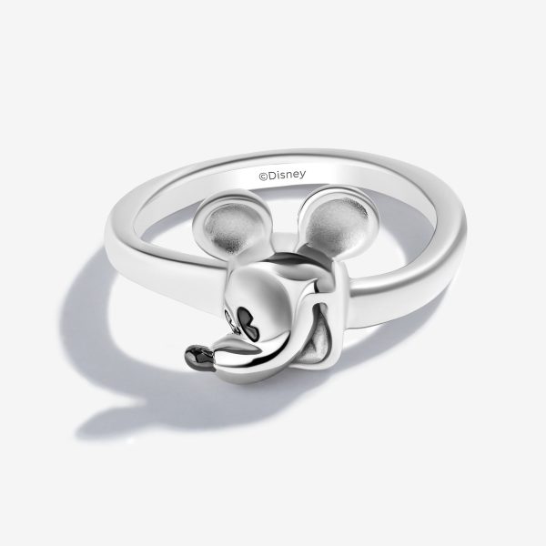 Mickey Mouse Ring, Sterling Silver For Sale