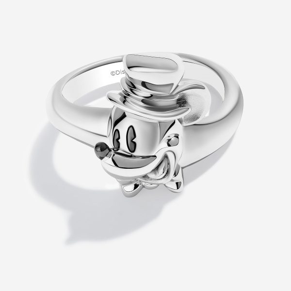 Mickey Mouse Top Hat Ring, Sterling Silver Hot on Sale