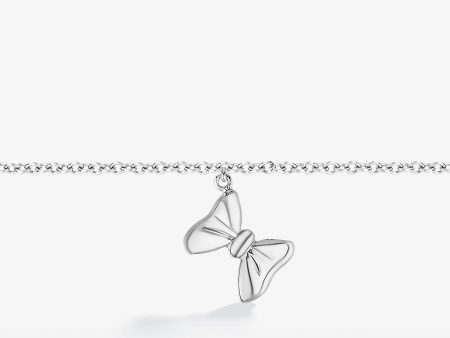 Minnie Mouse Bow Charm Bracelet, Sterling Silver For Cheap