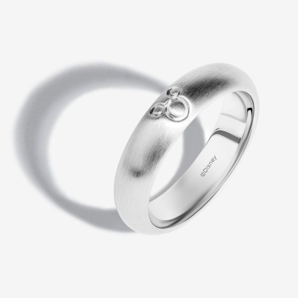 Mickey Mouse Silhouette Band Ring, Sterling Silver on Sale