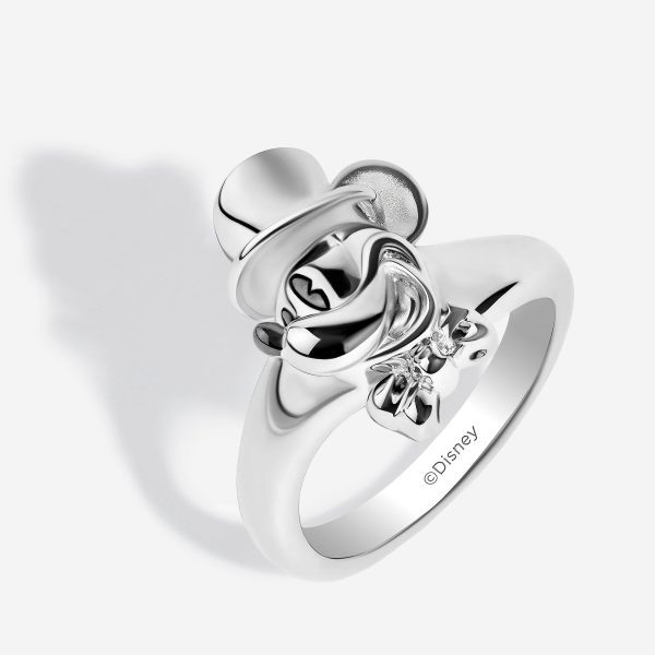 Mickey Mouse Top Hat Ring, Sterling Silver Hot on Sale