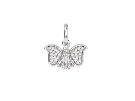 Dumbo Sterling Silver with 1 12 CT.TW. Diamonds Charm Cheap