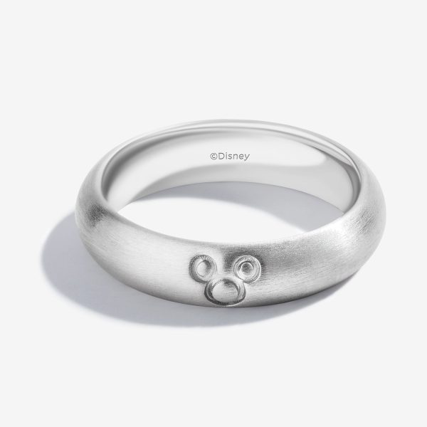 Mickey Mouse Silhouette Band Ring, Sterling Silver on Sale