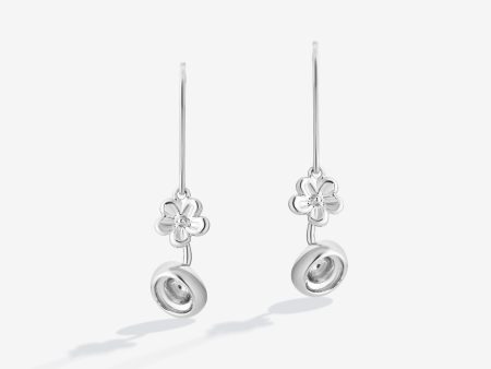 Minnie Mouse Hat Drop Earrings, Sterling Silver For Sale