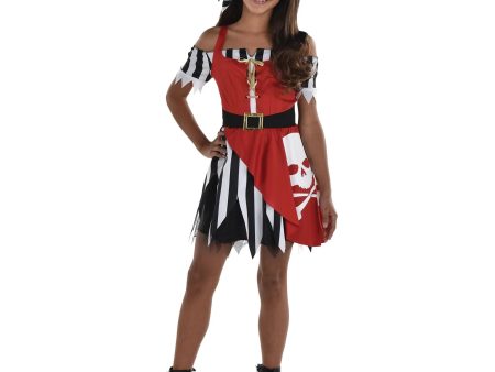 Child Skull Pirate Girl Costume Hot on Sale