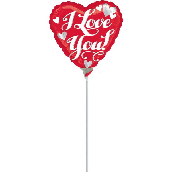 Love White Script Foil Balloon 9in For Cheap