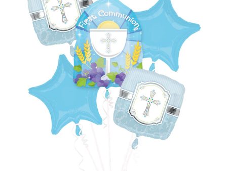 Blue Communion Blessings Bouquet 5pcs For Discount