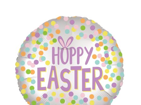 Easter Satin Round Foil Balloon 45cm Online