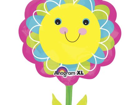 Smiley Flower SuperShape Balloon 21x29in For Discount