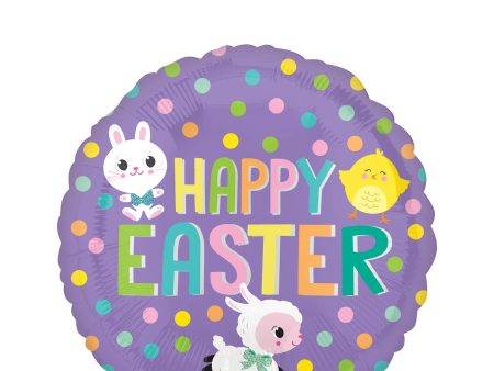 Easter Fun Round Foil Balloon 45cm Online