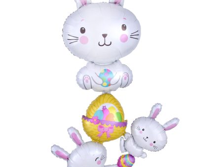 Bunny Stacker Giant Multi-Balloon 88x154cm Sale