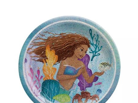 The Little Mermaid Round Plates 7in, 8pcs Discount