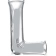 Silver Letter L SuperShape Foil Balloon 58x81cm Online