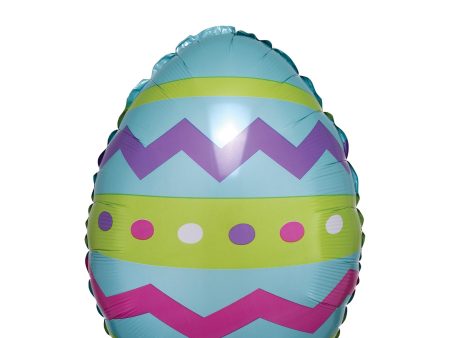 Easter Egg Stripes & Chevron Junior Shape 40x30cm on Sale