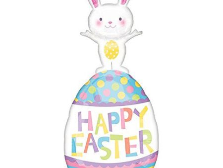 Easter Bunny On Egg Super Shape Balloon Online Sale