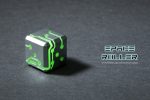 Space Roller Dice - Green Glow Silver Finish Space Roller Dice Online