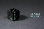 Space Roller Dice - Blue Glow Black Finish Space Roller Dice Hot on Sale