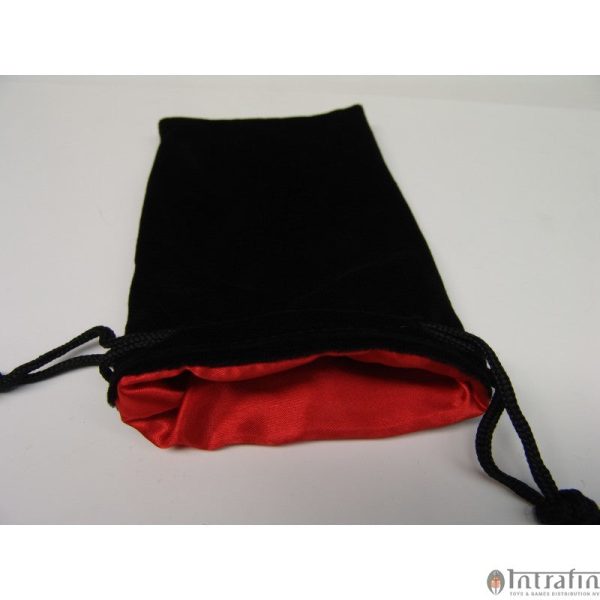 Dice Bag - Velvet Black Red (5   X 8  ) Online now